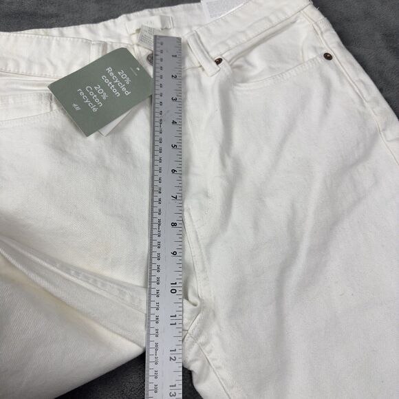 H and M Denim Jeans Women's Size 6 (28x26) White with tags - Picture 7 of 13